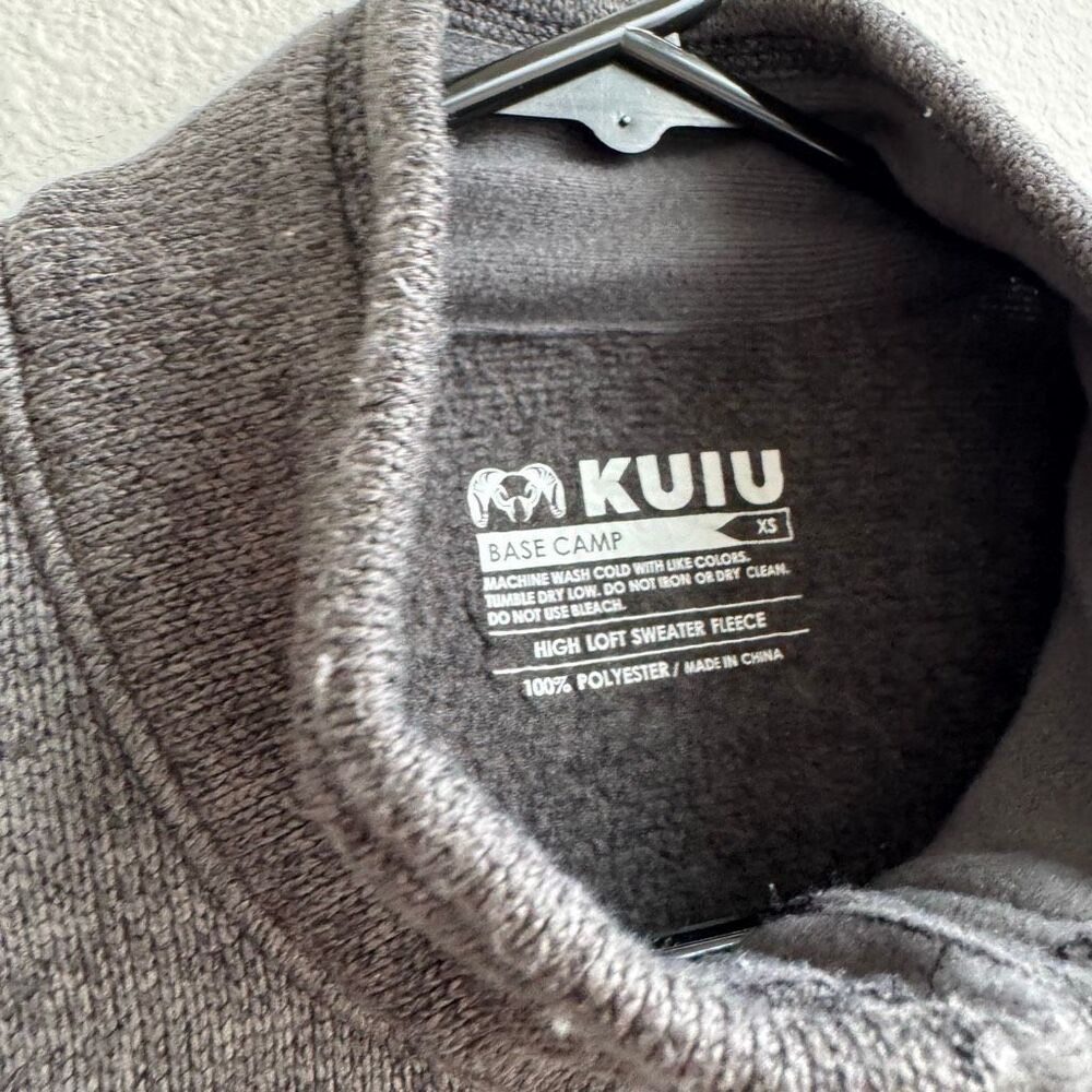 Kuiu Jacket Womens Size XS Gray High Loft Sweater Fleece Full Zip Thumbholes - Picture 4 of 7